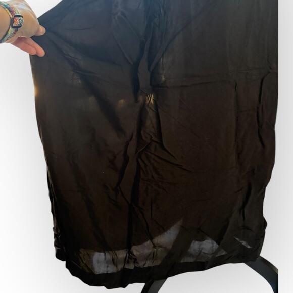 Unbranded Women's Black Drawstring Waist Lightweight SheerTube Skirt Size XS-L - Picture 10 of 12